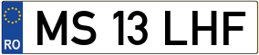 Truck License Plate